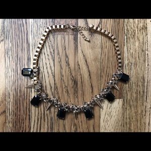 Edgy Gold and Black Necklace